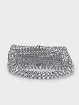 Emma Silver Handheld Clutch