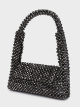 Emma Black Handheld Clutch