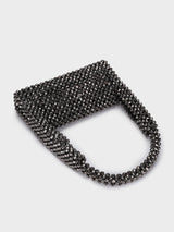 Emma Black Handheld Clutch