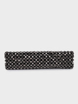 Emma Black Handheld Clutch