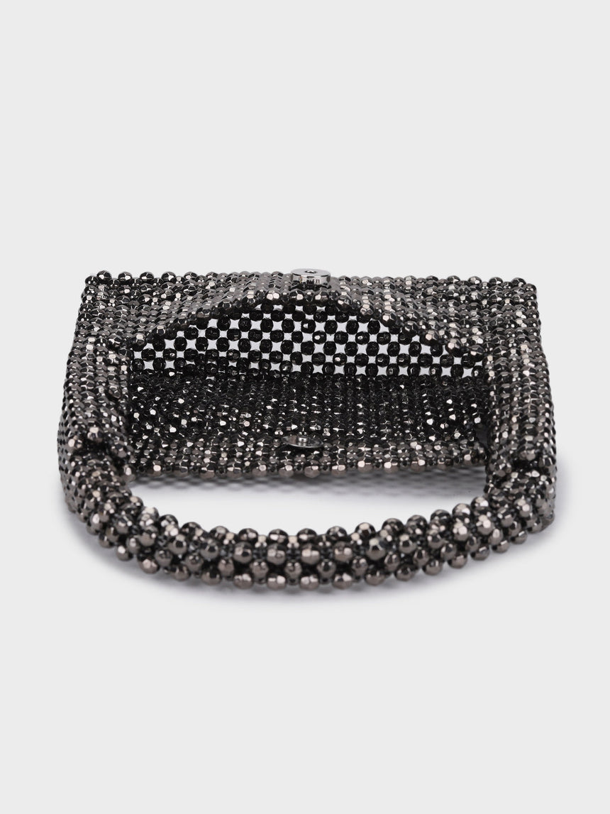 Emma Black Handheld Clutch
