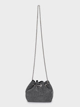 Chloe Silver Rhinestone Clutch