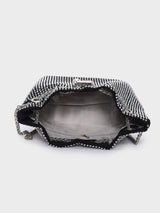 Chloe Silver Rhinestone Clutch