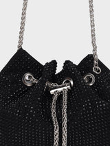 Chloe Black Rhinestone Clutch