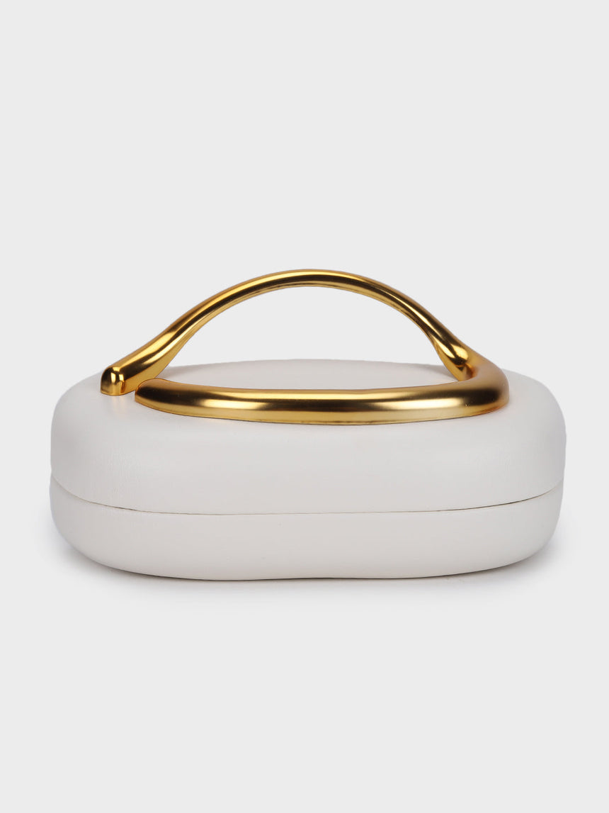 Ashley Off White Handheld Clutch