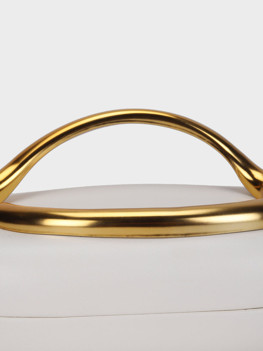 Ashley Off White Handheld Clutch