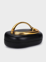 Ashley Black Handheld Clutch