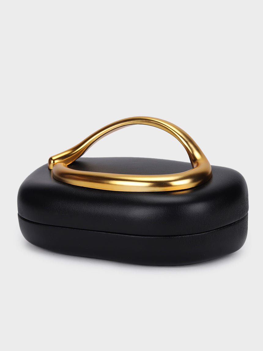 Ashley Black Handheld Clutch