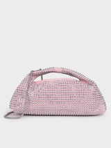 Christina Pink Rhinestone Clutch
