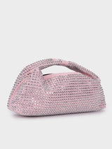 Christina Pink Rhinestone Clutch