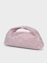 Christina Pink Rhinestone Clutch