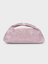 Christina Pink Rhinestone Clutch