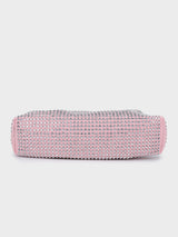 Christina Pink Rhinestone Clutch