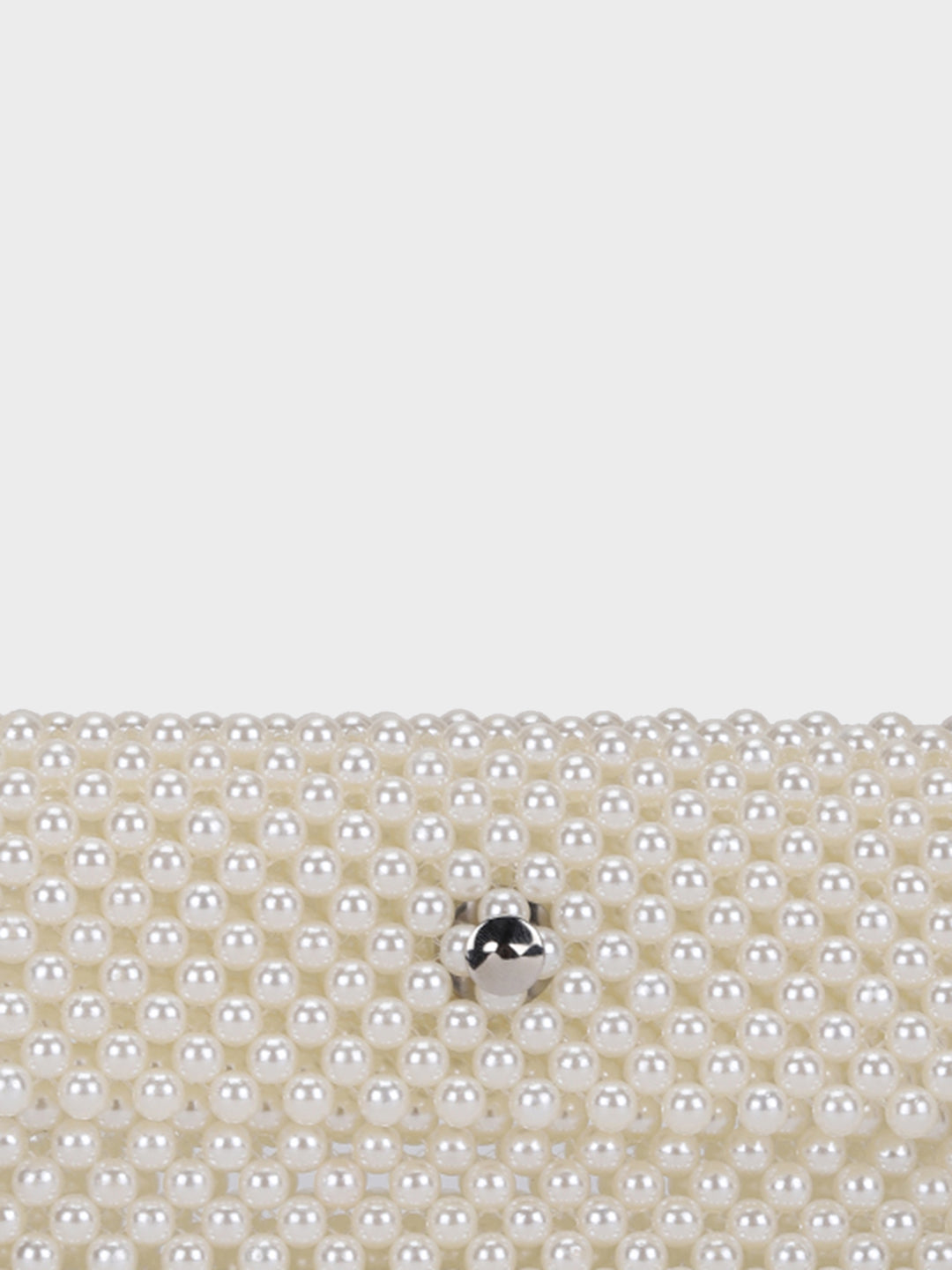 Emma White Handheld Clutch