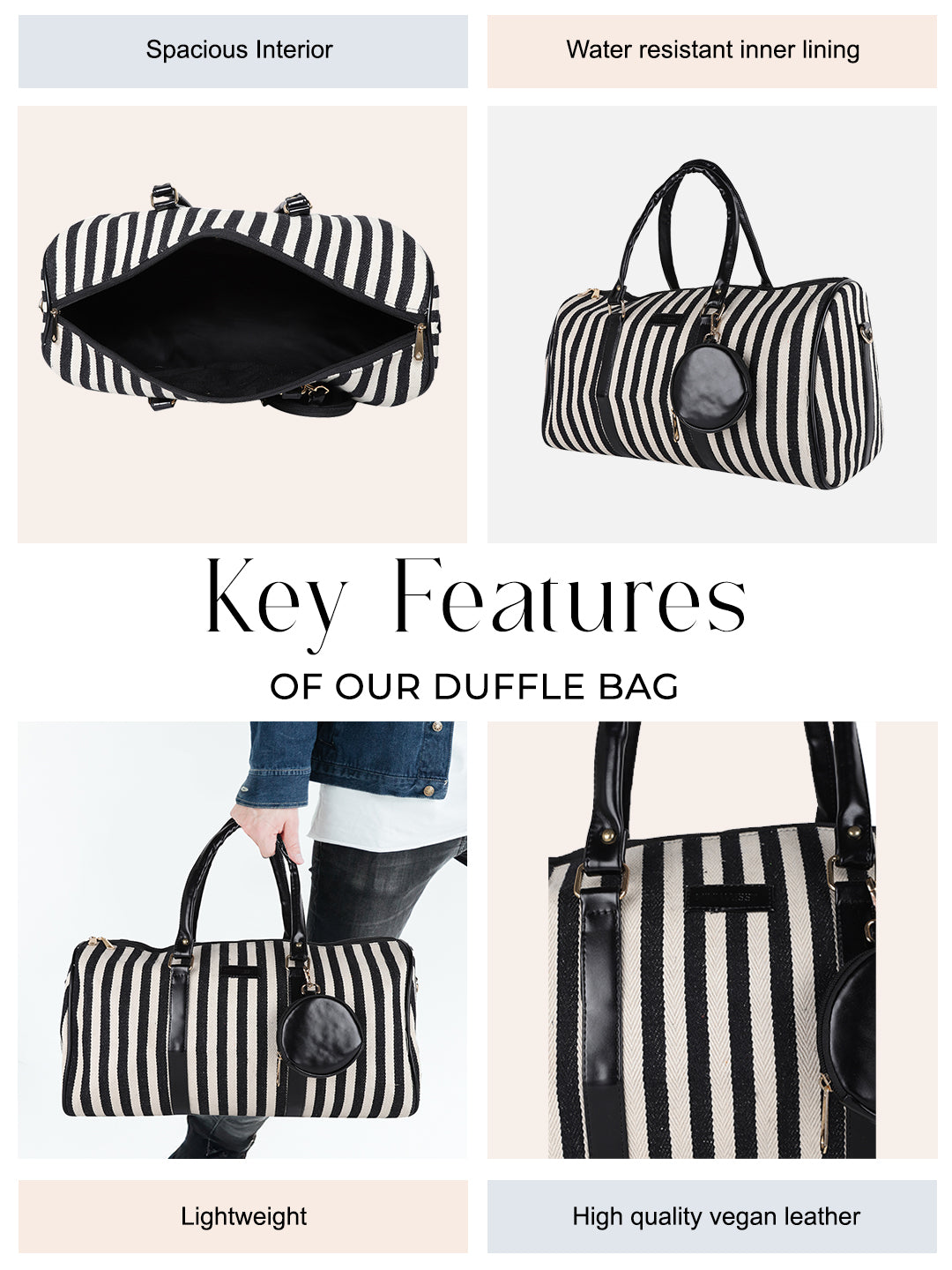 Stripes Duffle Bag