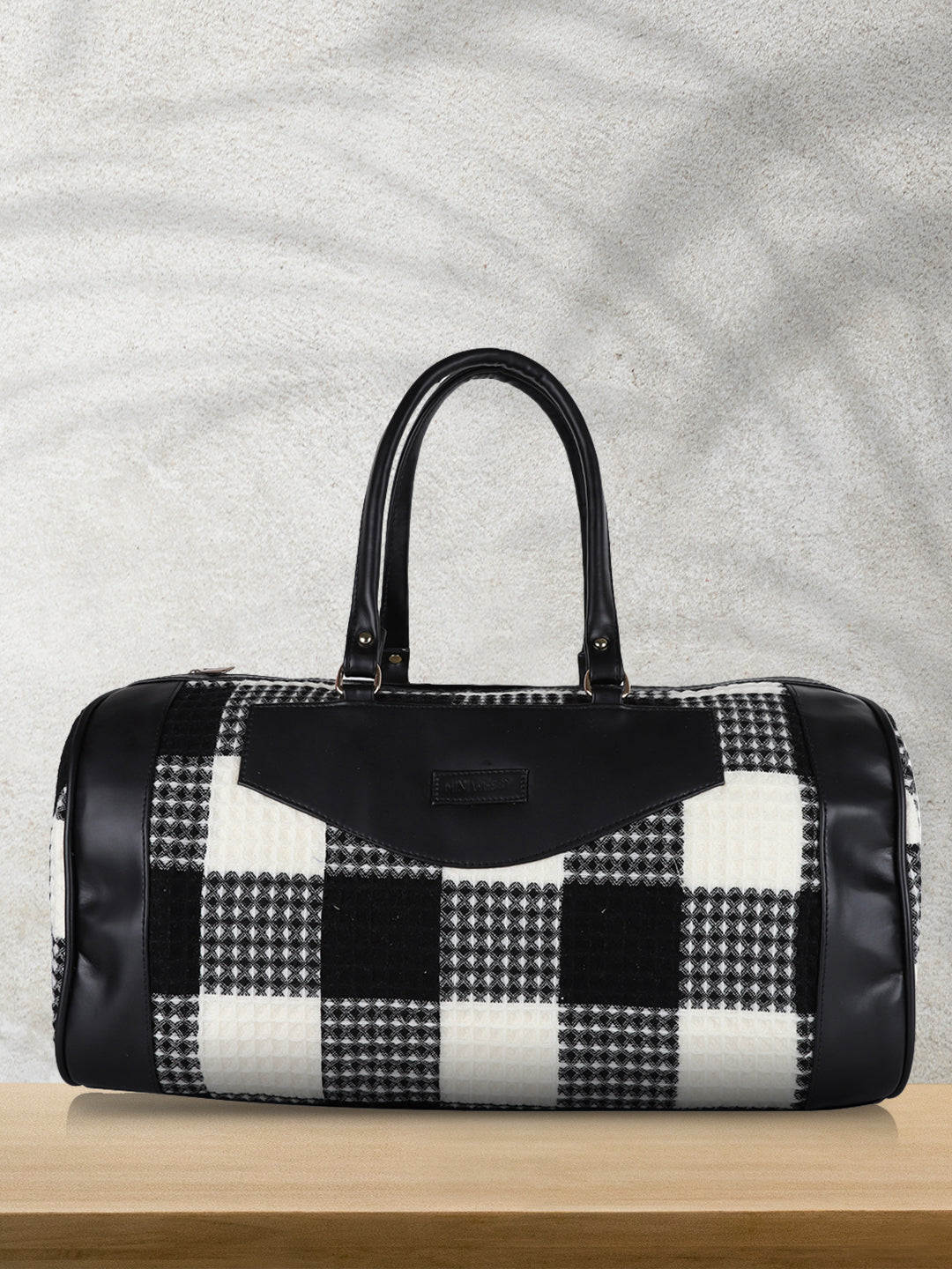 Chessboard Printed Duffle Bag