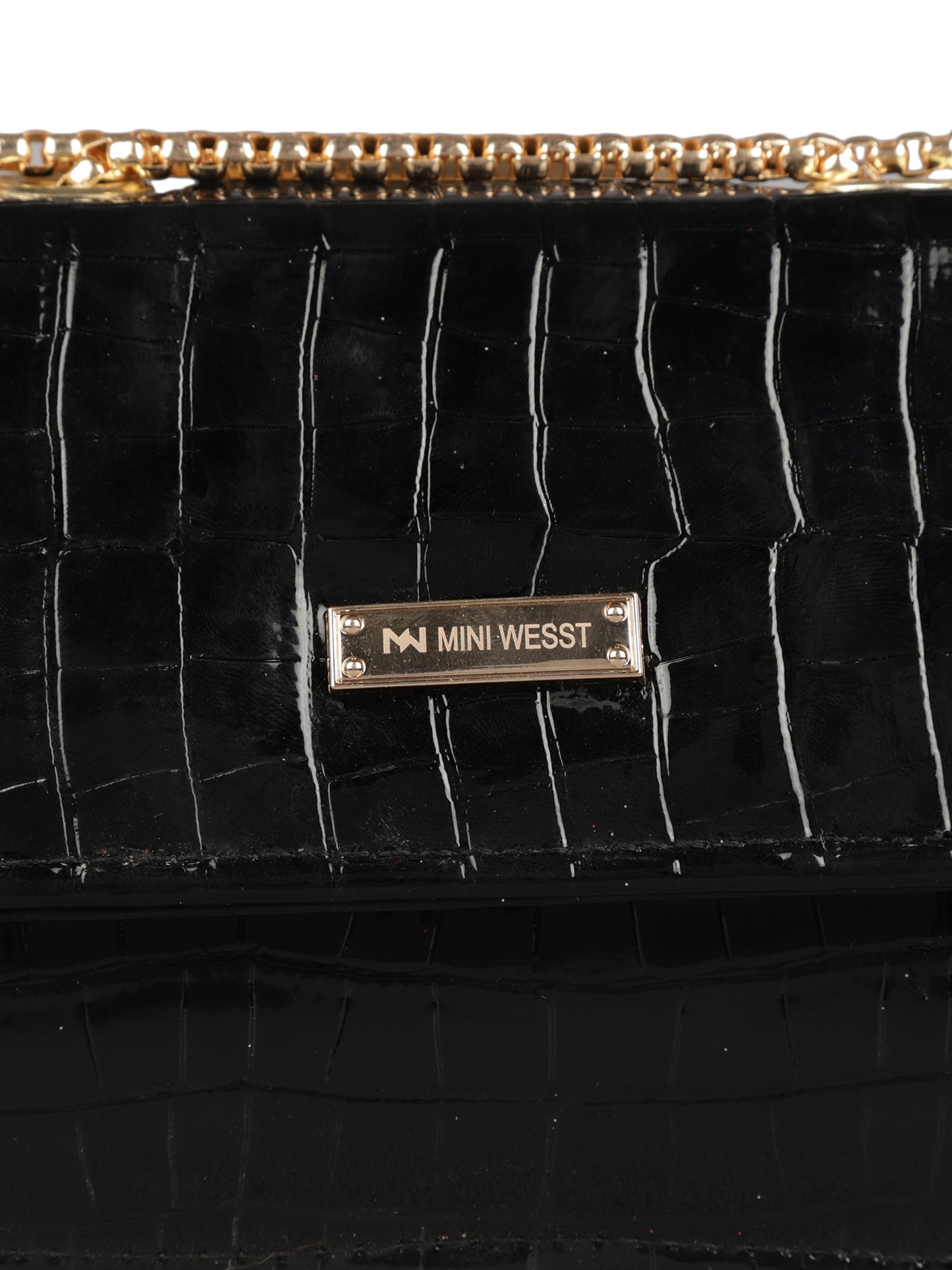 MINI WESST Women's Black Handbags(MWHB012BL)