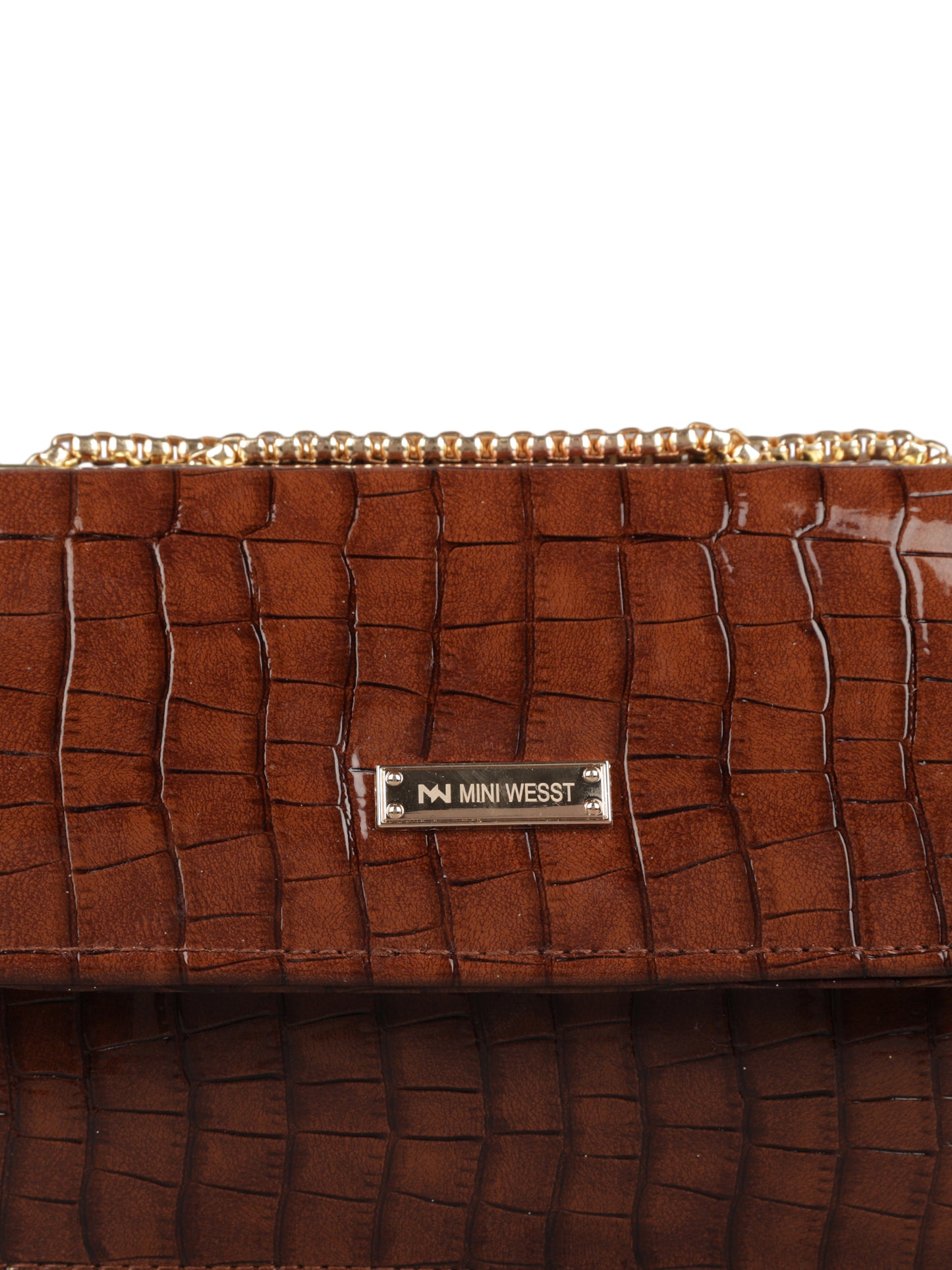 MINI WESST Women's Brown Handbags(MWHB013BR)