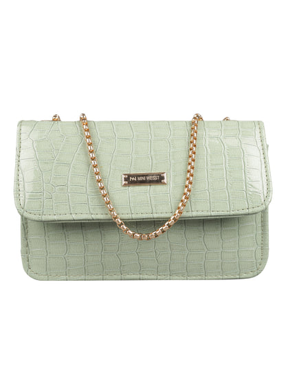 MINI WESST Women's Green Handbags(MWHB014GR)