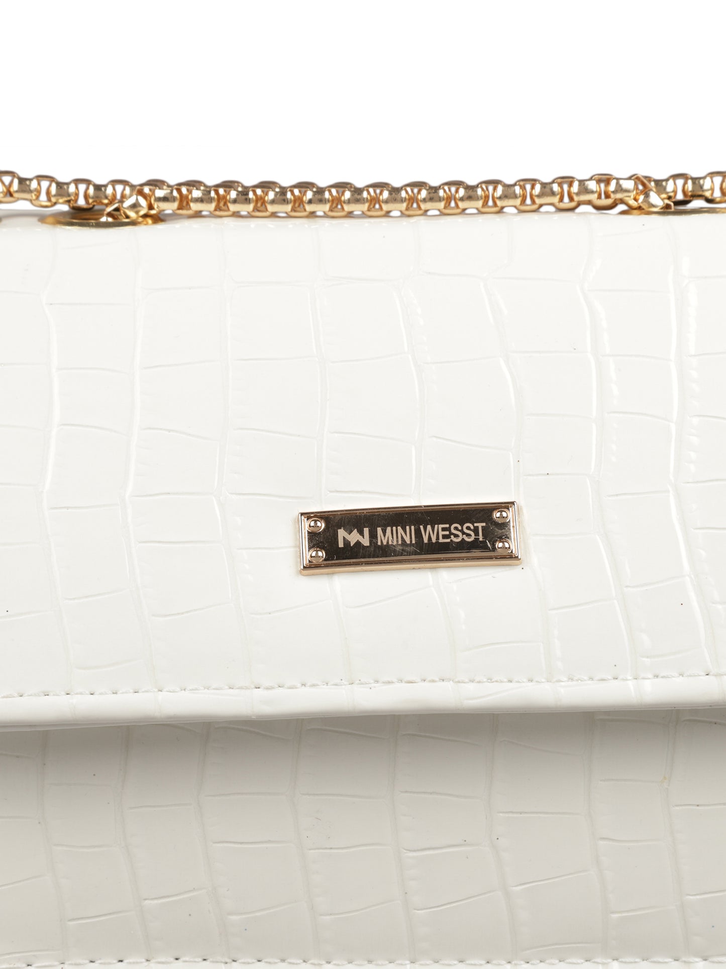 MINI WESST Women's White Handbags(MWHB016WT)