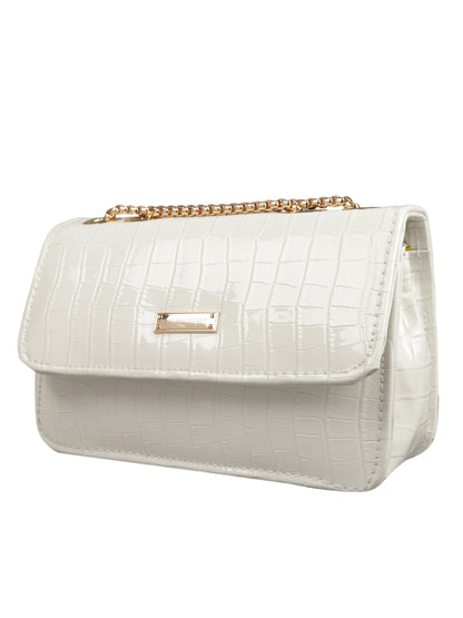 MINI WESST Women's White Handbags(MWHB016WT)