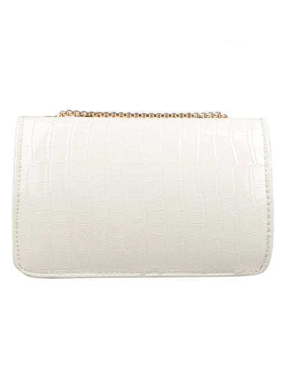 MINI WESST Women's White Handbags(MWHB016WT)