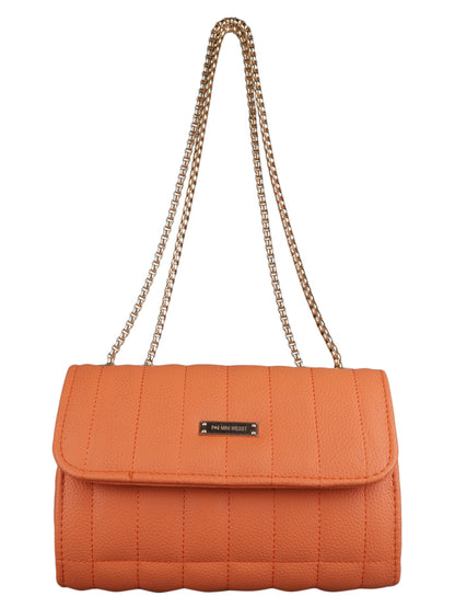 MINI WESST Women's Orange Handbags(MWHB045OR)