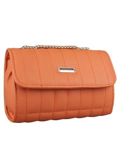 MINI WESST Women's Orange Handbags(MWHB045OR)