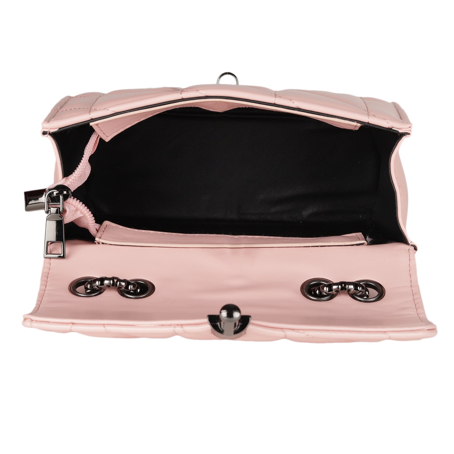 MINI WESST Women's Pink Sling And Cross Bags(MWHB067PK)