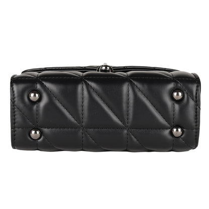 MINI WESST Women's Black Sling And Cross Bags(MWHB069BL)