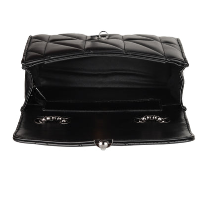 MINI WESST Women's Black Sling And Cross Bags(MWHB069BL)