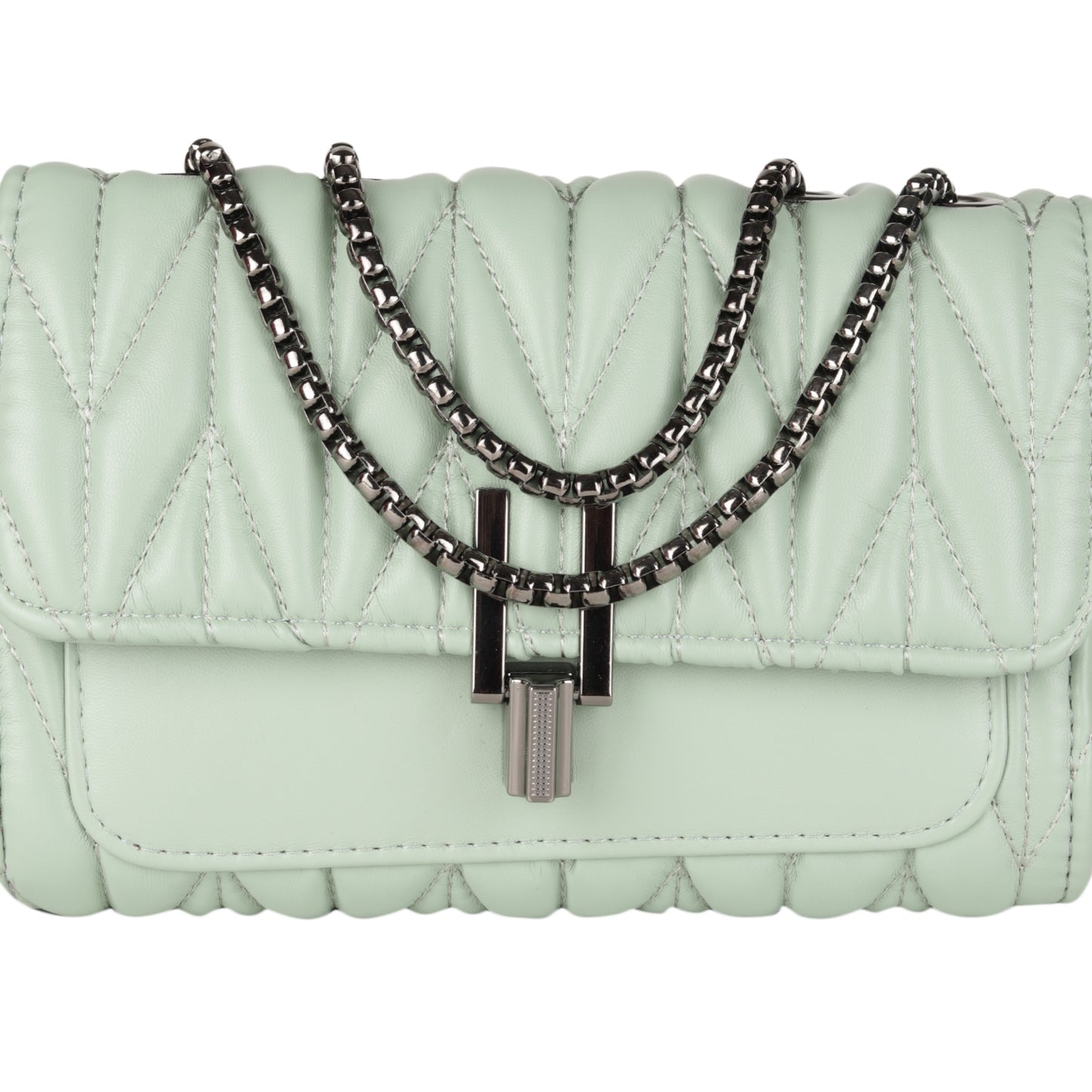 MINI WESST Women's Green Sling And Cross Bags(MWHB072GR)