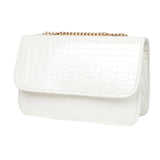 Women's White Sling And Cross Bags