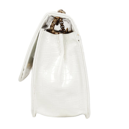 MINI WESST Women's White Sling And Cross Bags(MWHB078WT)