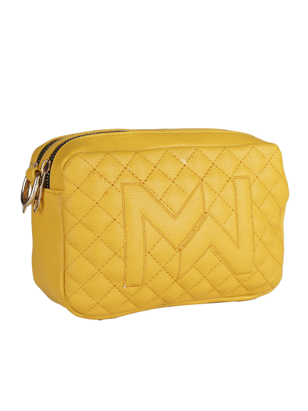 MINI WESST Yellow Casual Solid Sling Bag(MWHB150YL)