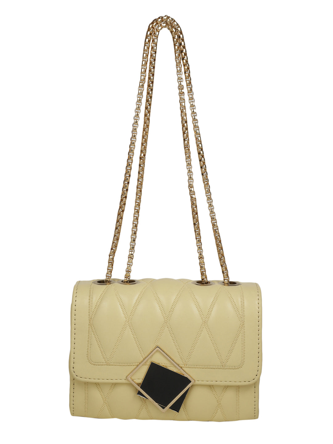 Carol Yellow Casual Solid Sling Bag