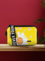 Yellow Casual Solid Sling Bag