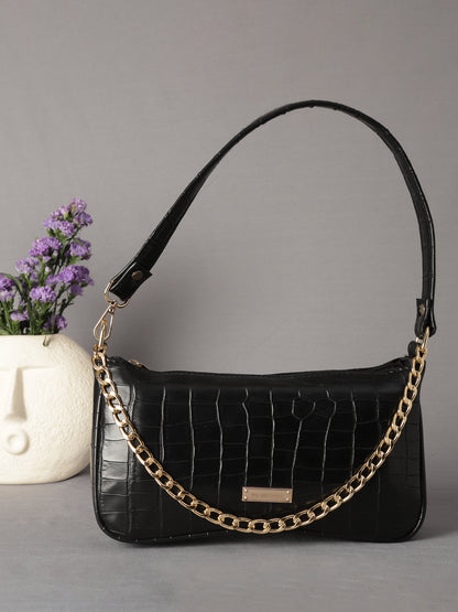MINI WESST Women's Black  Handbag(MWSB0001BL)