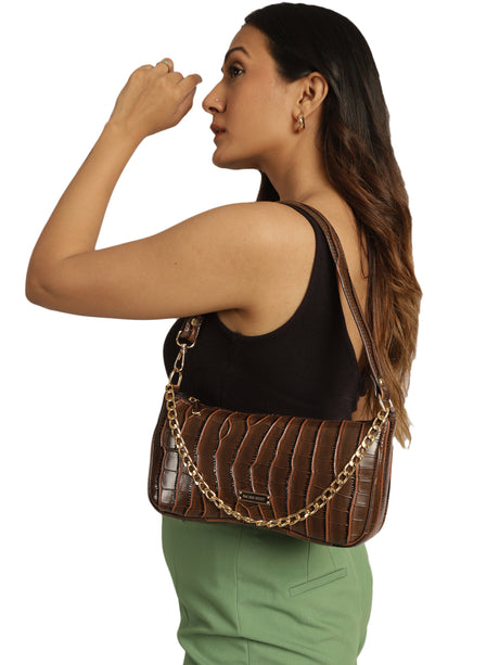 Women's Brown  Handbag