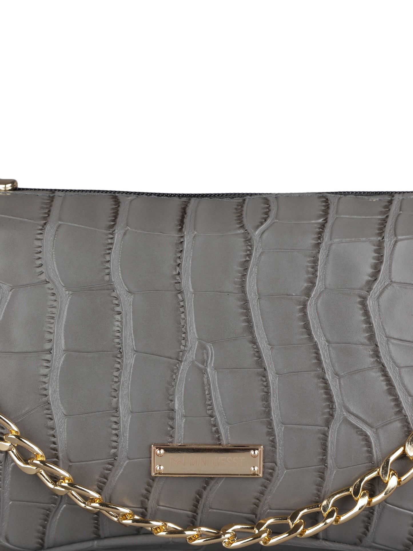 MINI WESST Women's Grey  Handbag(MWSB0003GY)