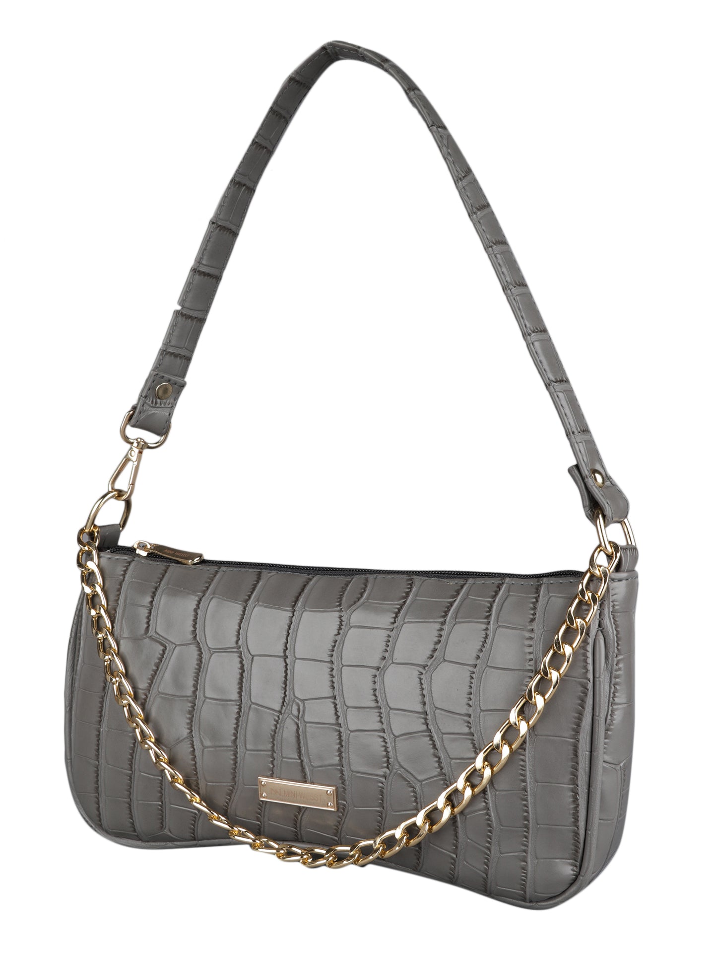 MINI WESST Women's Grey  Handbag(MWSB0003GY)