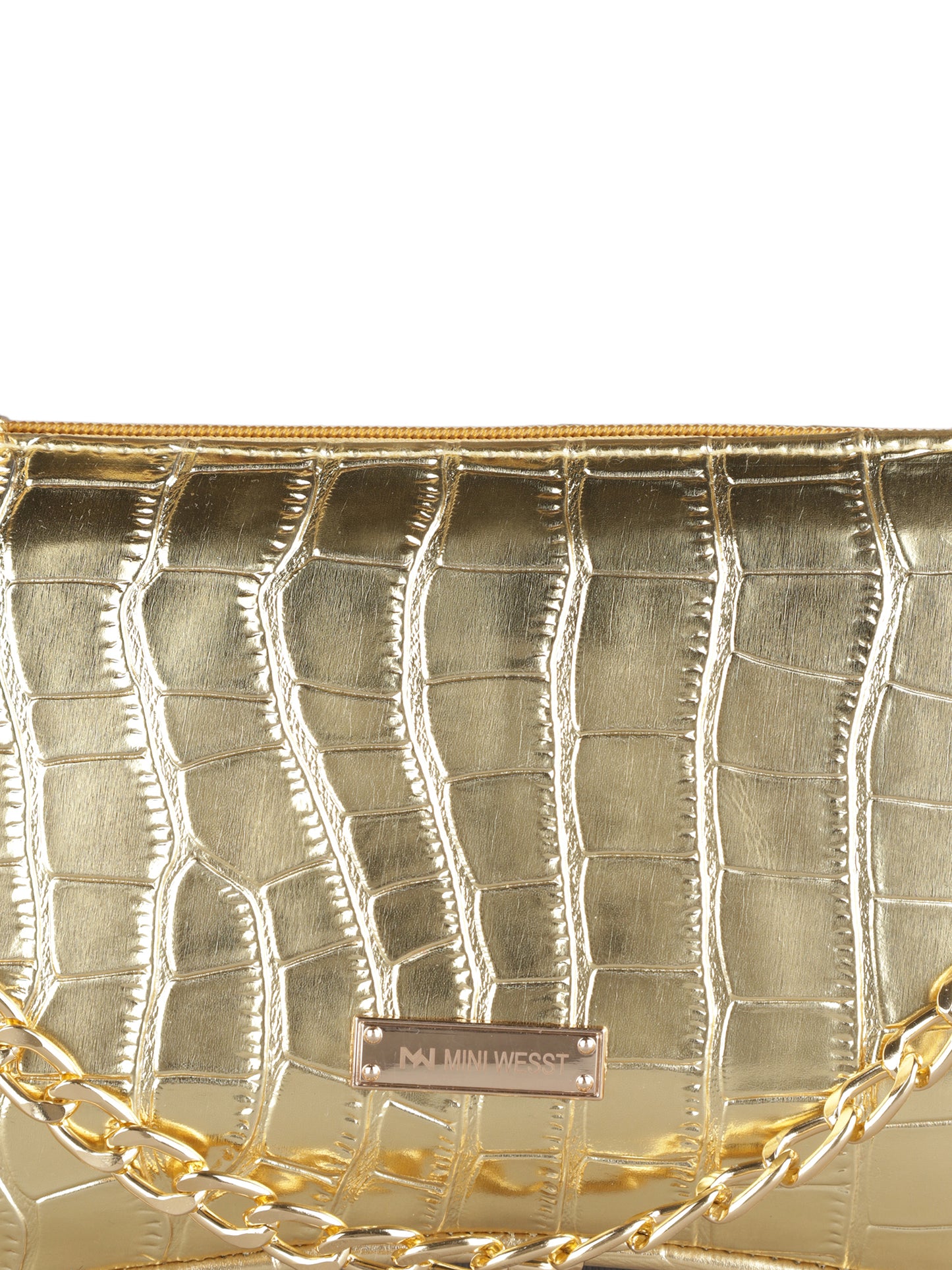 MINI WESST Women's Gold  Handbag(MWSB0005GD)