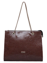Women's Brown Handbag and Pouch