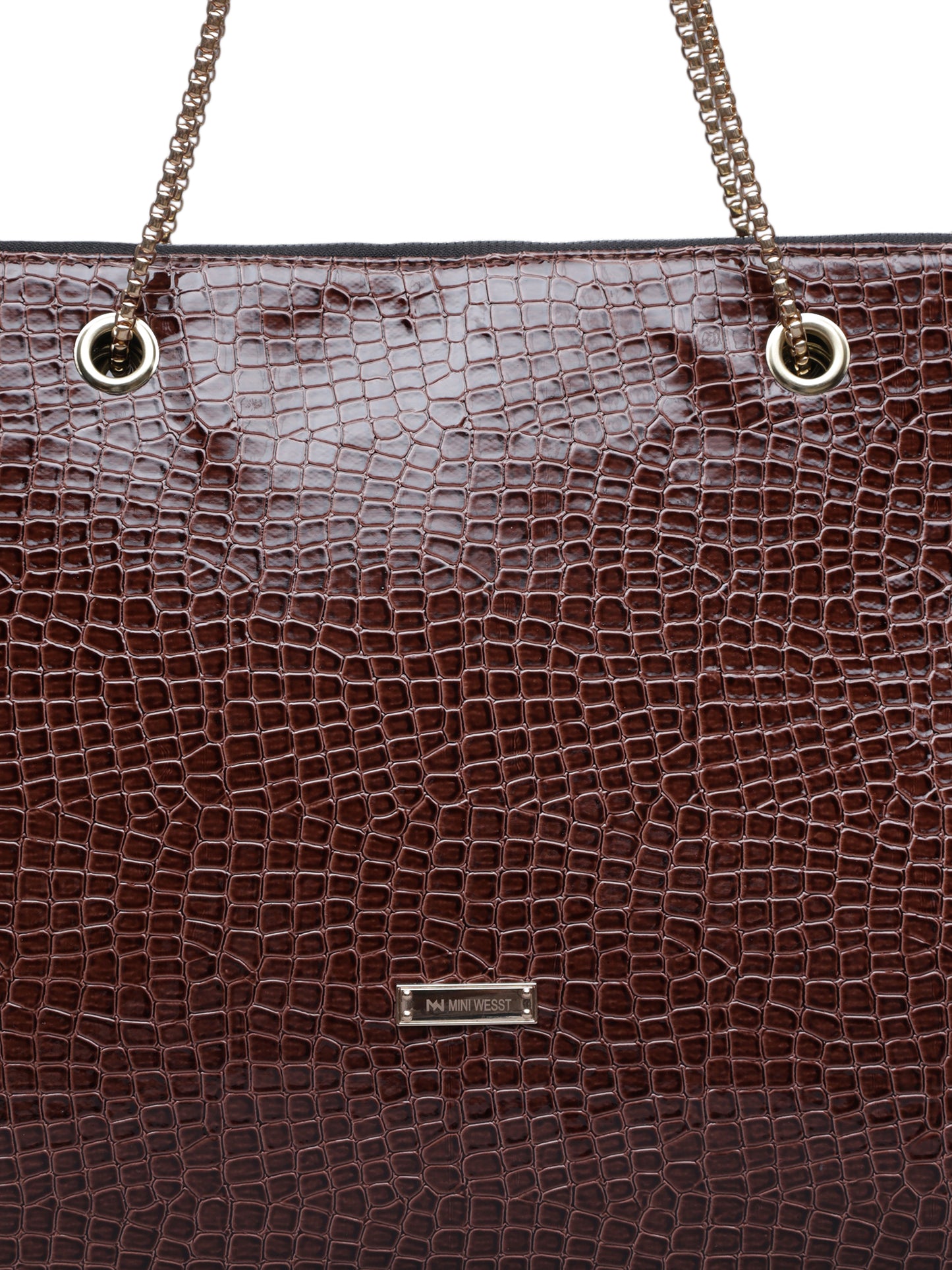 MINI WESST Women's Brown Handbag  and Pouch(MWTB006BR)