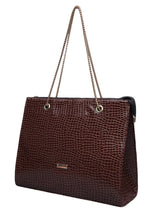 Women's Brown Handbag and Pouch