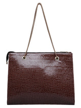 Women's Brown Handbag and Pouch
