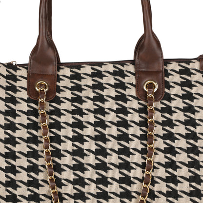 MINI WESST Women's Brown Tote bags and Pouch(MWTB022BR)