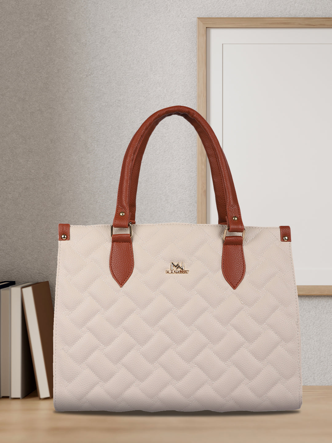 Ashley Beige Tote Bag