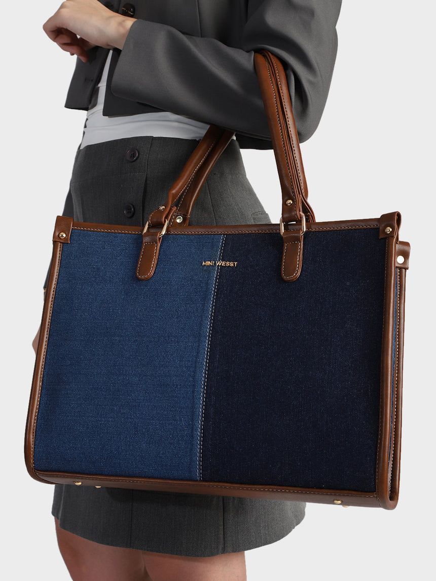 Freya Denim Tote Bag