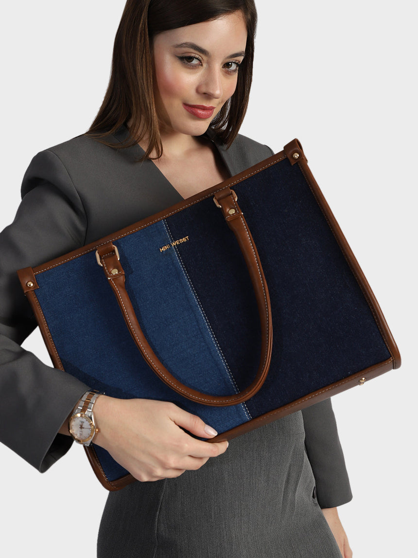 Freya Denim Tote Bag